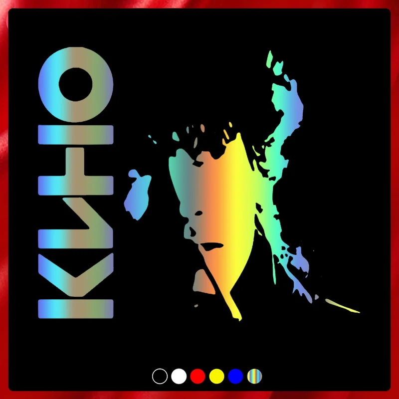 

40491# Die-Cut Vinyl Decal Viktor Tsoi (KINO) Car Sticker Waterproof Auto Decors on Car Body Bumper Rear Window