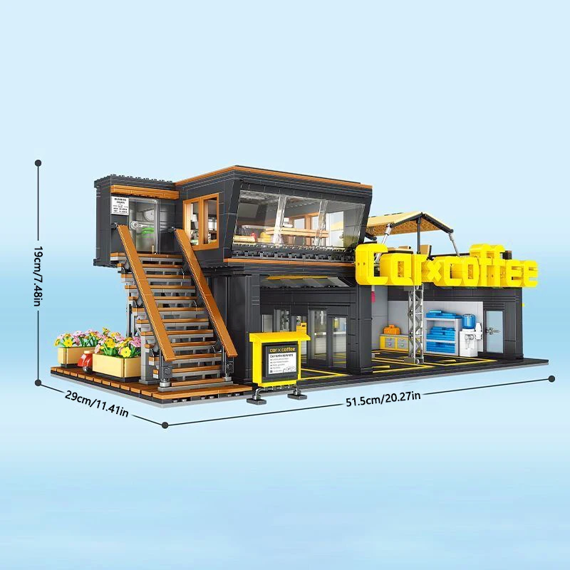 ชุดตัวต่อ Street View Series ร้านกาแฟคลับ ตัวต่อแบบคลาสสิก ร้านกาแฟในเมือง ของเล่นตัวต่อสำหรับเด็ก ของขวัญวันเกิด MOC