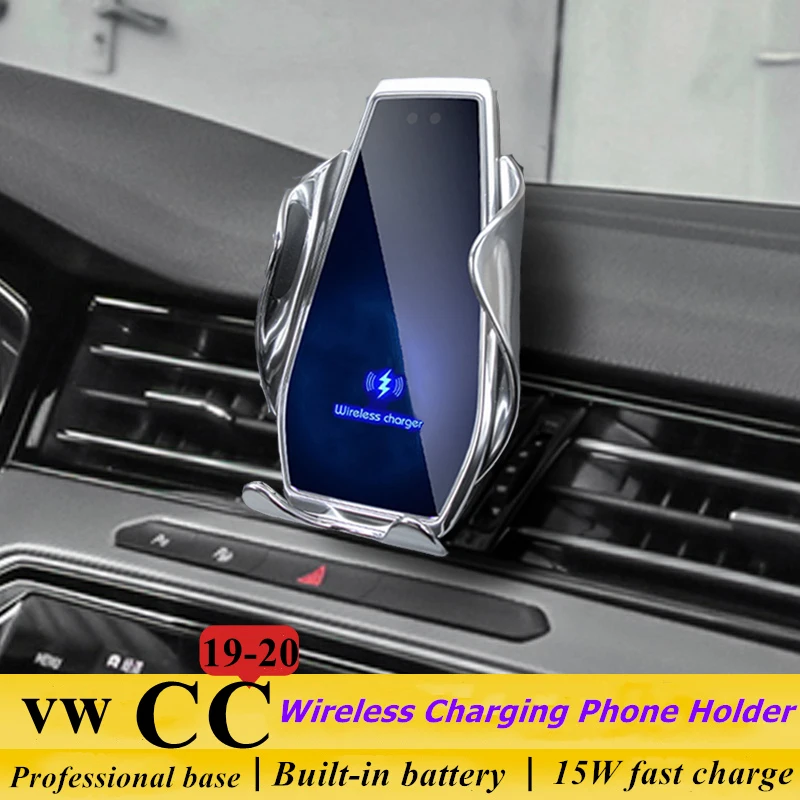 

Dedicated for VW Volkswagen CC 2019-2020 Car Phone Holder 15W Qi Wireless Charger for iPhone Xiaomi Samsung Huawei Universal