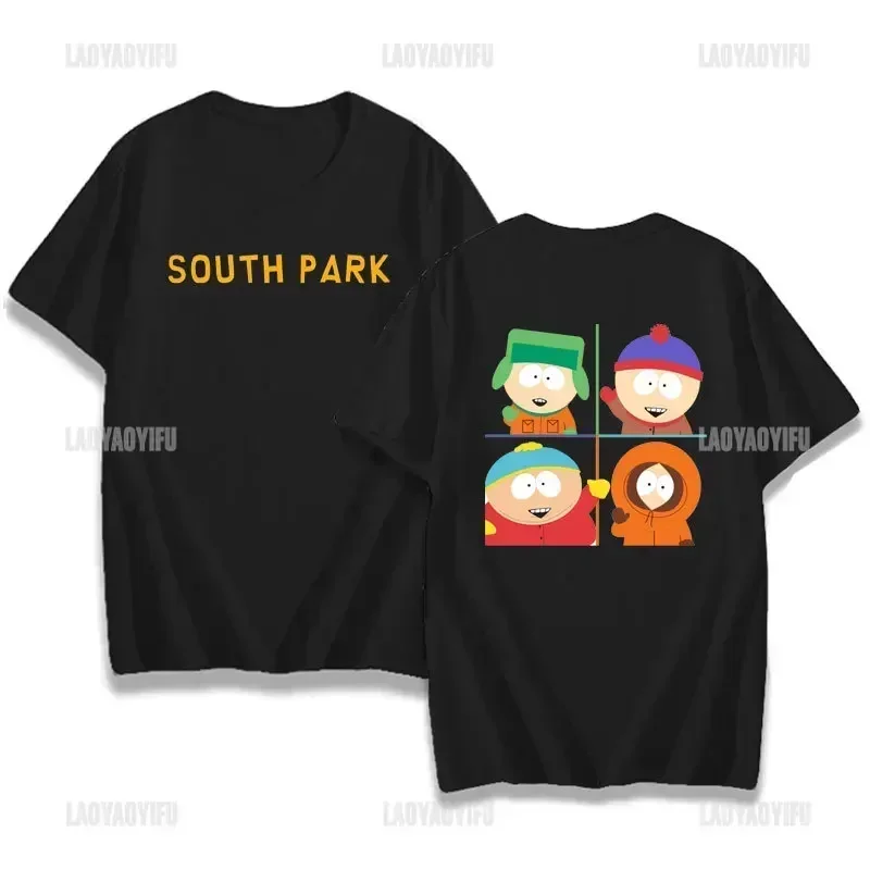 Cute Kenny Cartoon Funny Printed Pure Cotton T Shirt Straight Uttta South Park Anime Men\'s Women\'s Tshirt 2024 Streetwear Casual