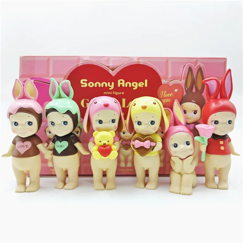 Sonny Angel Blind Box Gift of Love Series Mini Anime Figures Ornaments Dolls Fans Children Christmas Birthday Gift