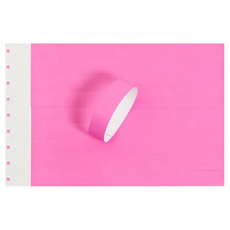 Braccialetti colorati AEF7-5 per eventi - Cinturini identificativi impermeabili resistenti allo strappo da 500 pezzi