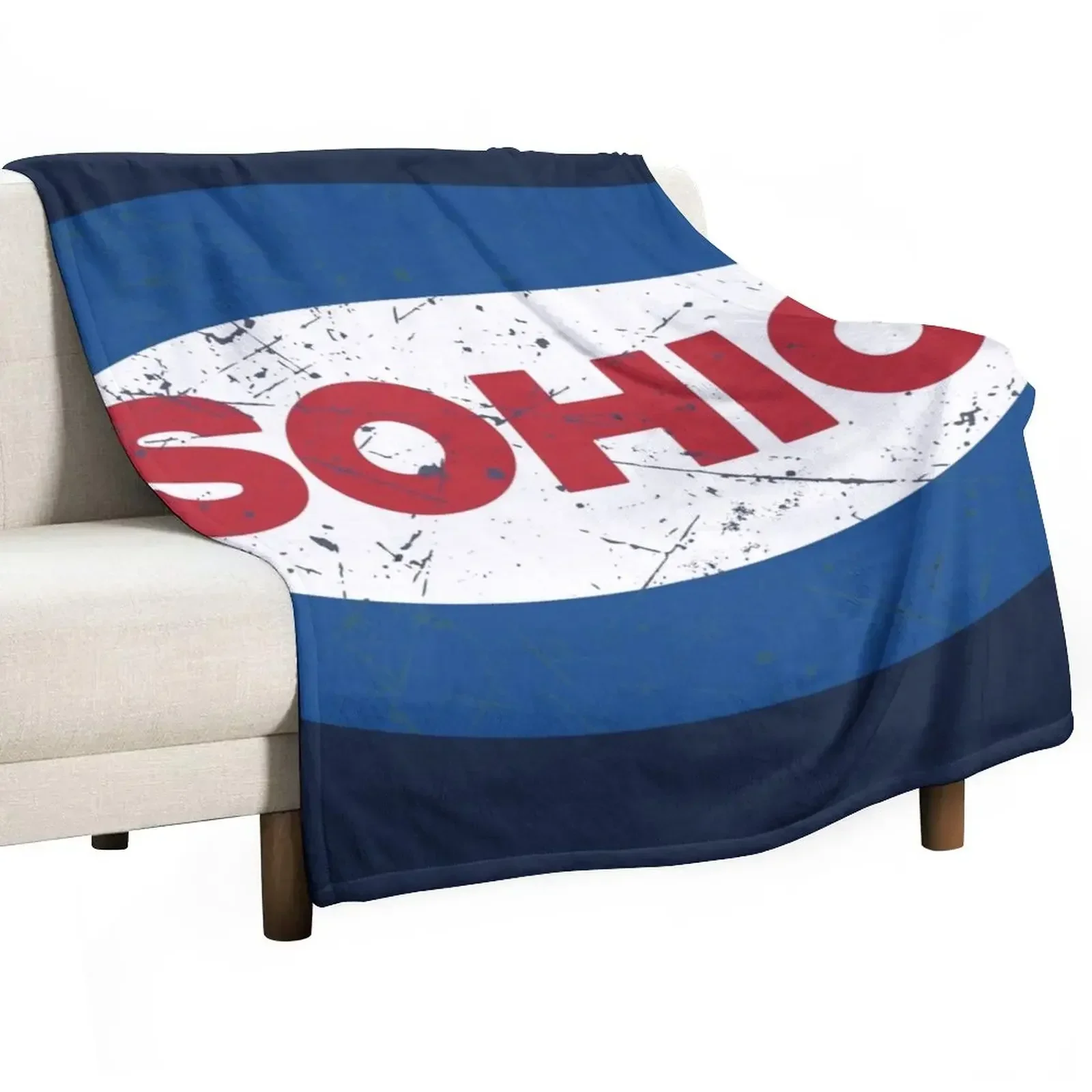 

Sohio Vintage Oil Company Throw Blanket For Baby Quilt Plush Decorative Sofa Blankets