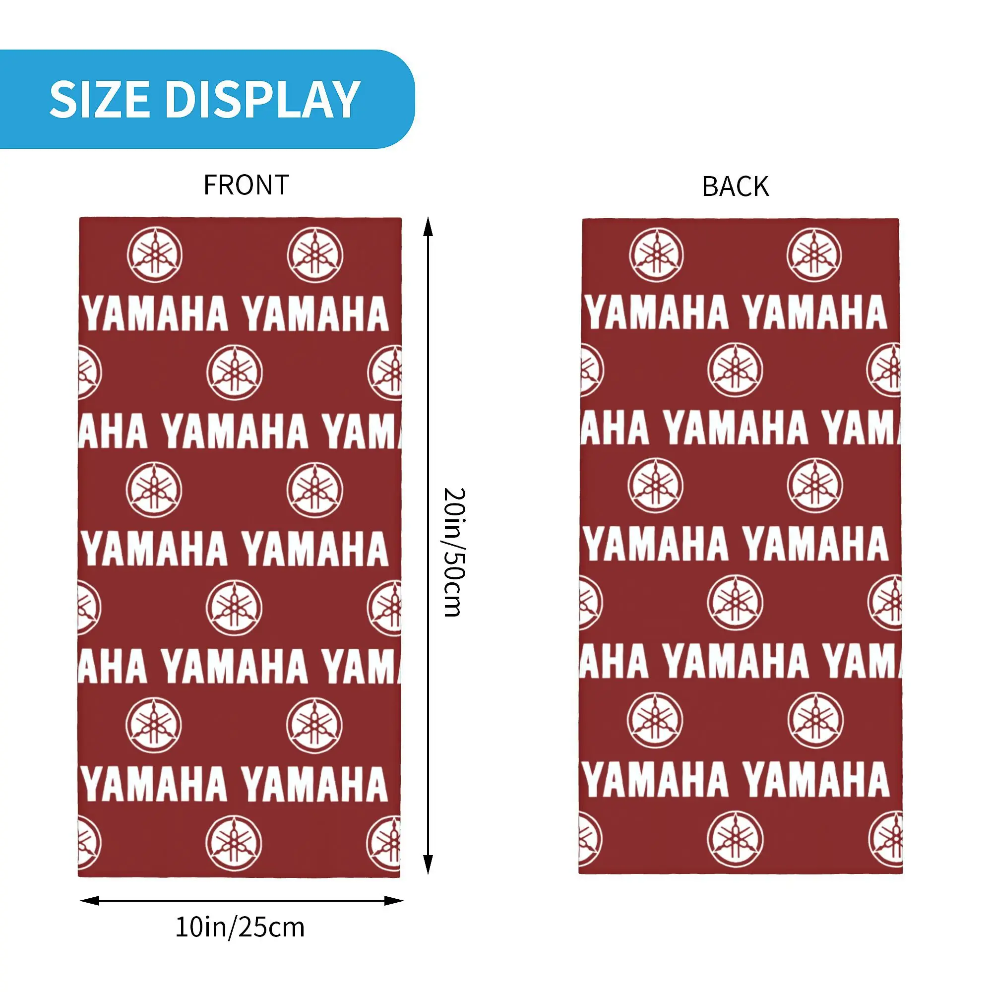 Custom Y-Yamahas Moto Red Winter Headband Neck Warmer Women Men Ski Hunting Tube Scarf Face Bandana Gaiter