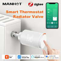 Tuya ZigBee3.0 TRV Thermostat Valve Smart Zigbee Thermostatic Radiator Actuator Temperature Controller For Alexa Google Home