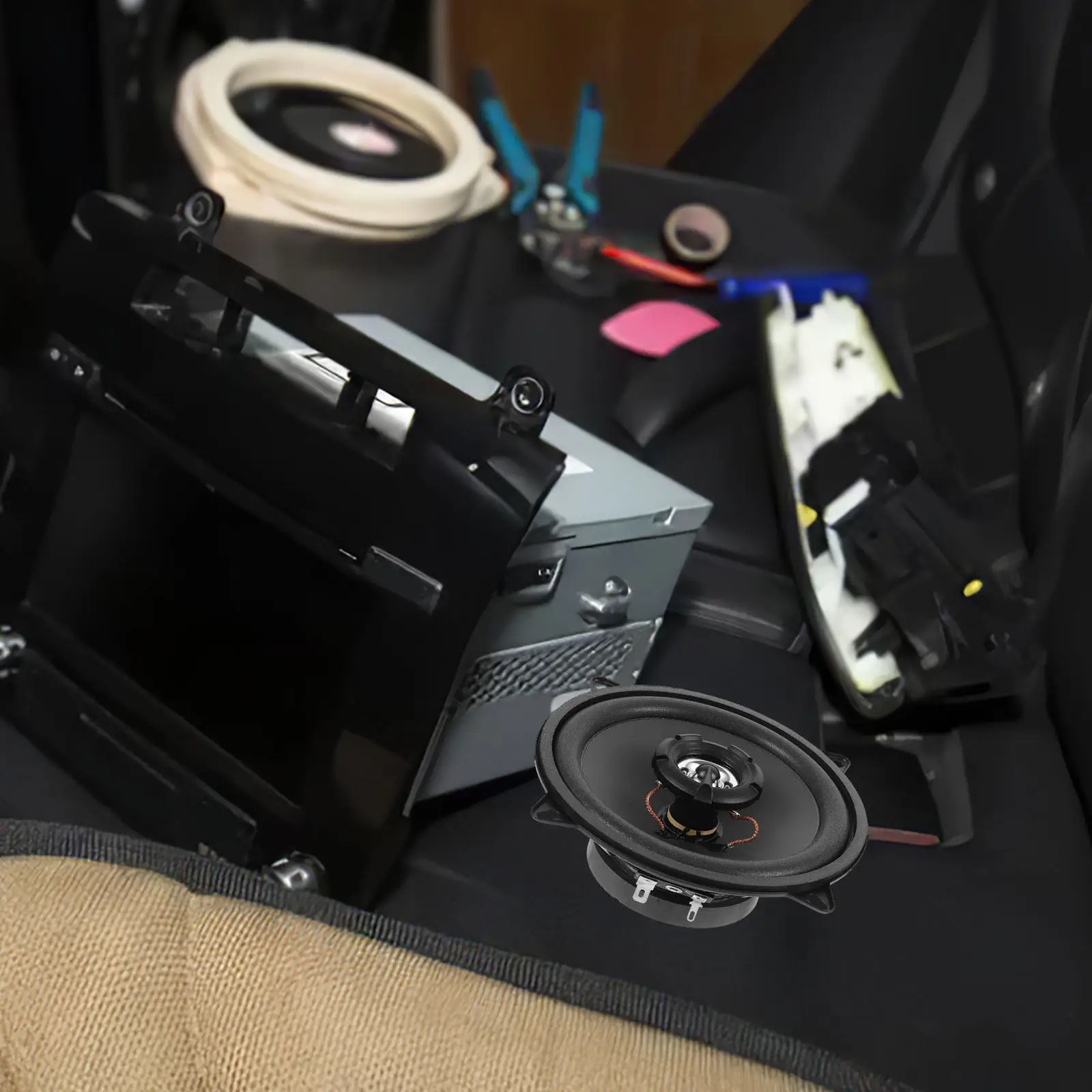 High Sensitivity Car Speakers – Wide Frequency Response, Universal Door/Rear Mount for Vehicle Interior Audio