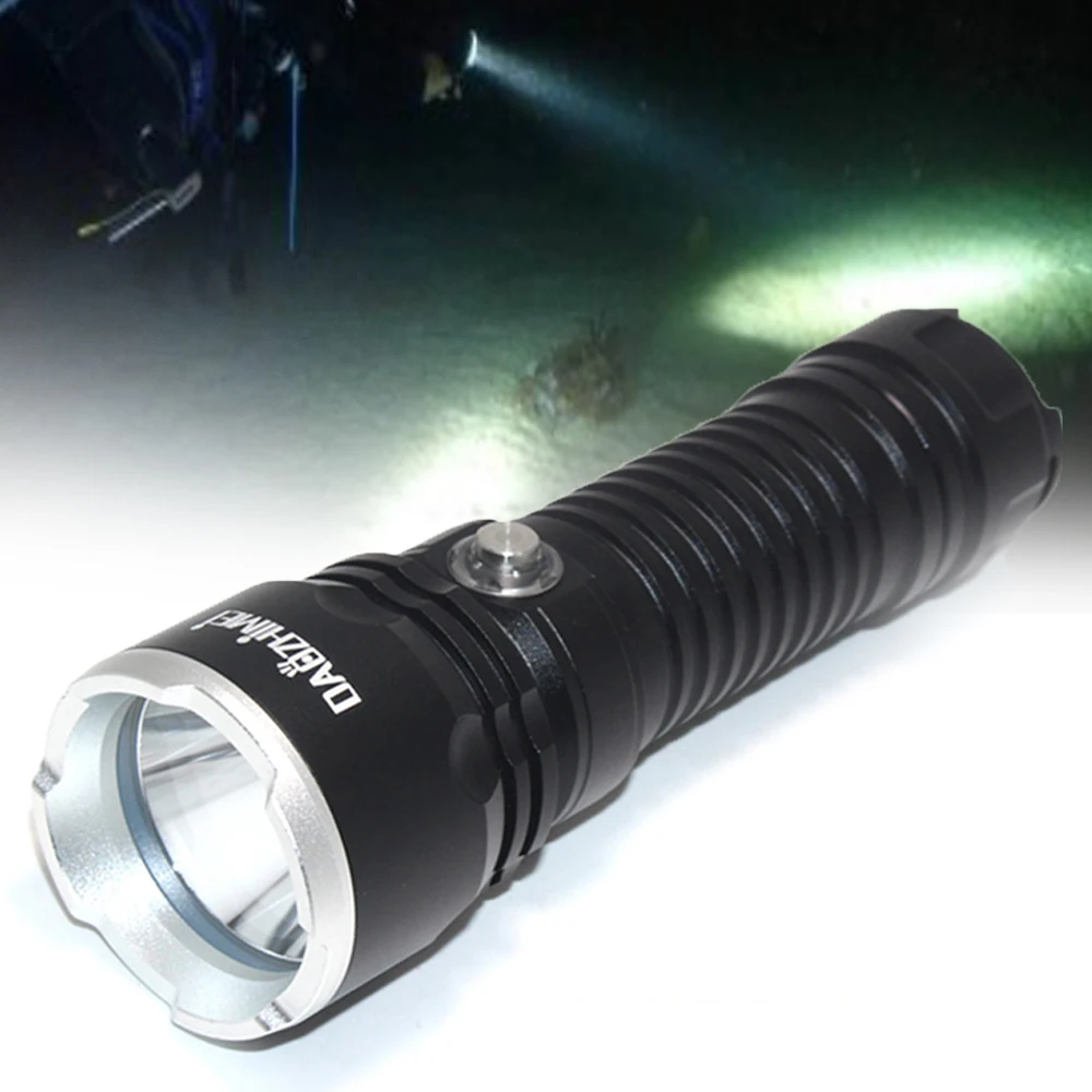 

IPX8 LED Scuba Diving Flashlight XHP70.2 Underwater 100m Super Bright Diver Lamp 4 Mode Diver 26650 Torch Camping Lamp