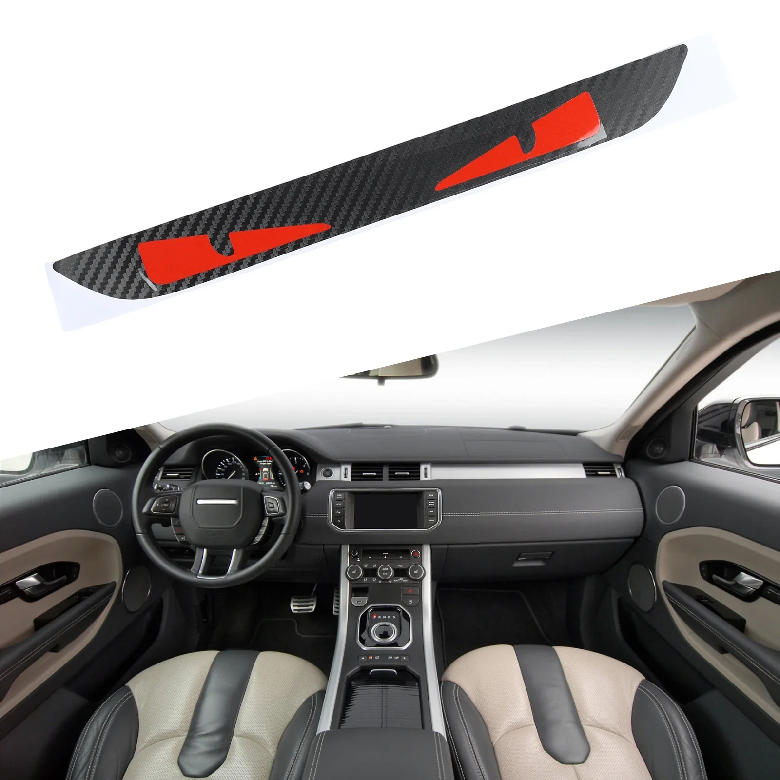Carbon Fiber Pattern Car Brake Light Decals Car Customization Bubble-free Installation Direct Installation Process