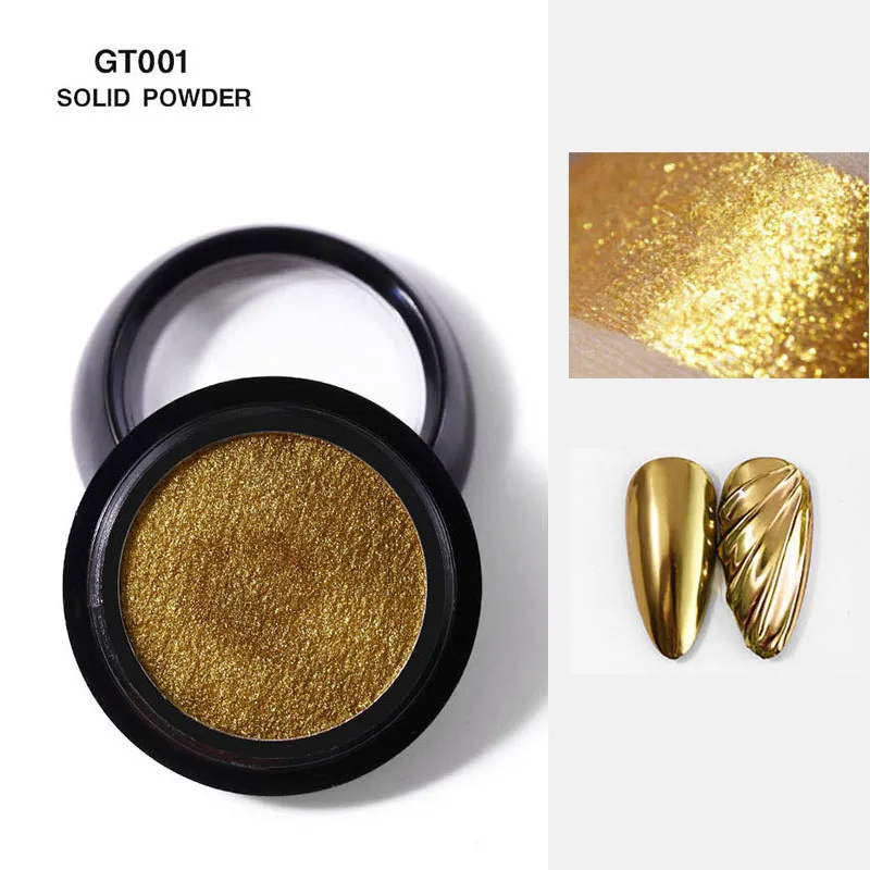 1ジャー ミラー効果パウダー クロム リキッドグリッター マニキュア用 チタンパウダー 付け爪用 ピグメント ネイルアートパウダー ネイルデコレーション