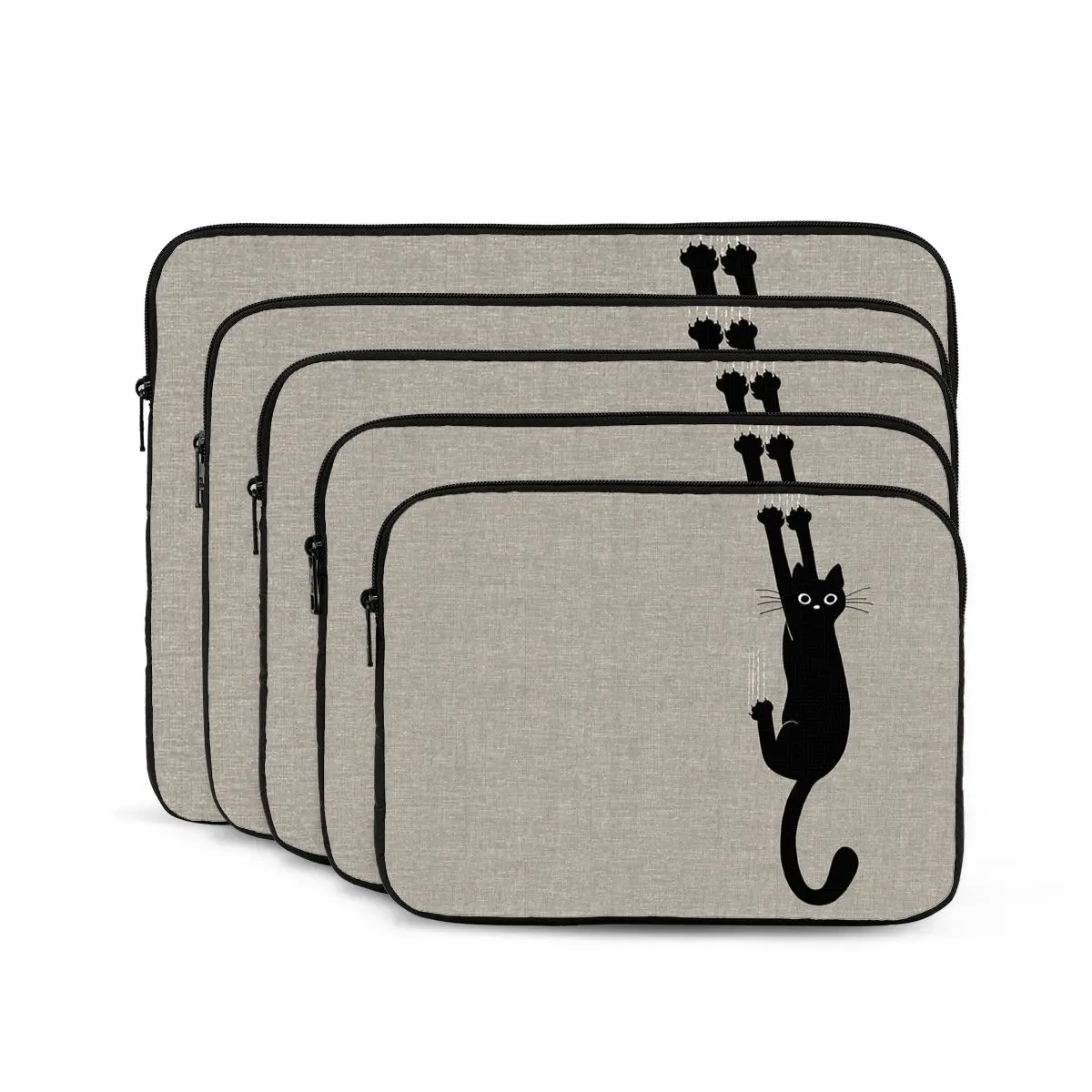 

Black Cat Holding On Notebook Laptop Bag Case Pouch For Macbook Air Pro Tablet Shockproof Case Bag