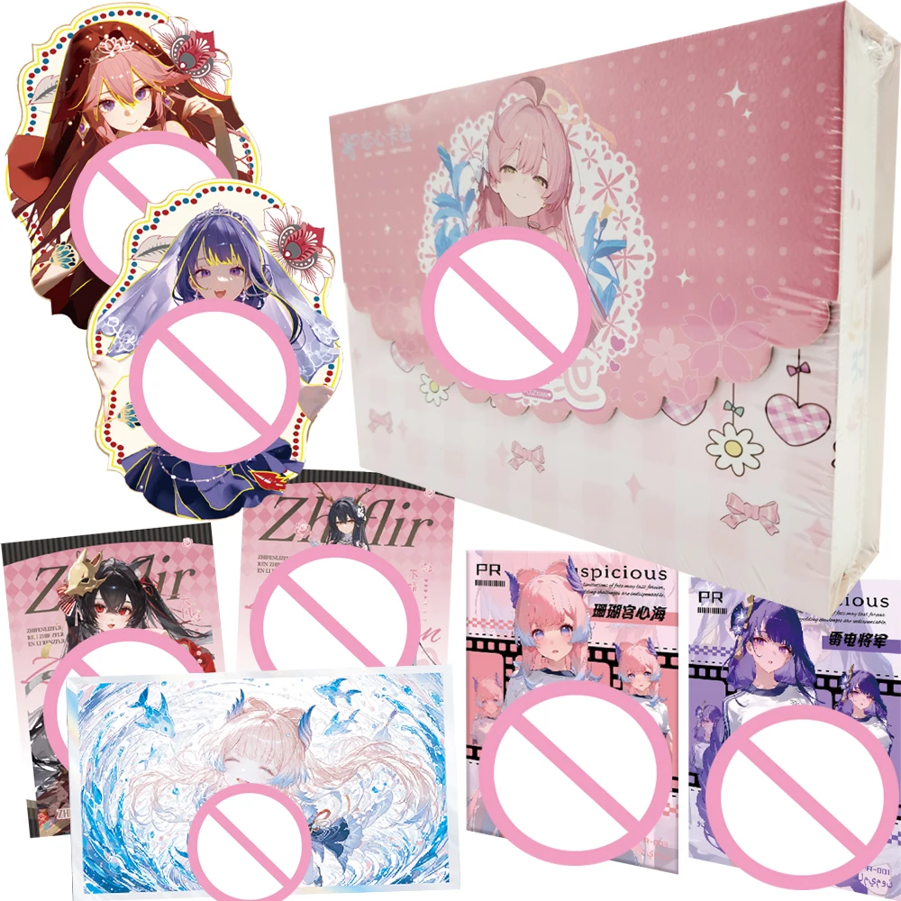 Anime Game Charm Girl Collection Cards Popular Goddess Exquisite and Creative Acrylic Quicksand Cards Booster Box Table Toy Gift