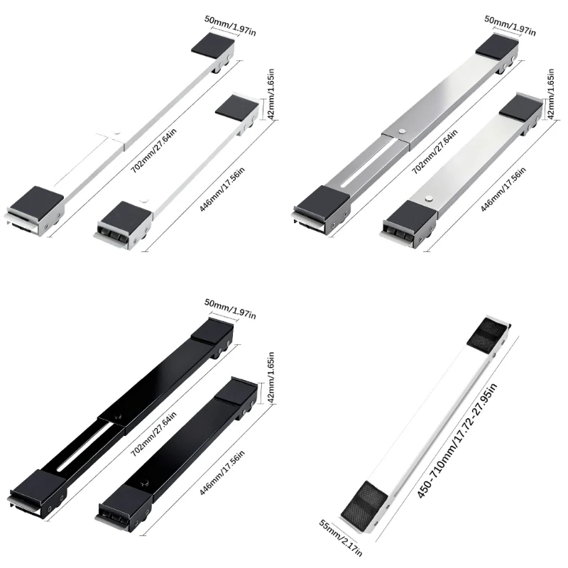 Um 360 Grad drehbare Rollen, bewegliche Basis für Geräte auf kleinem Raum