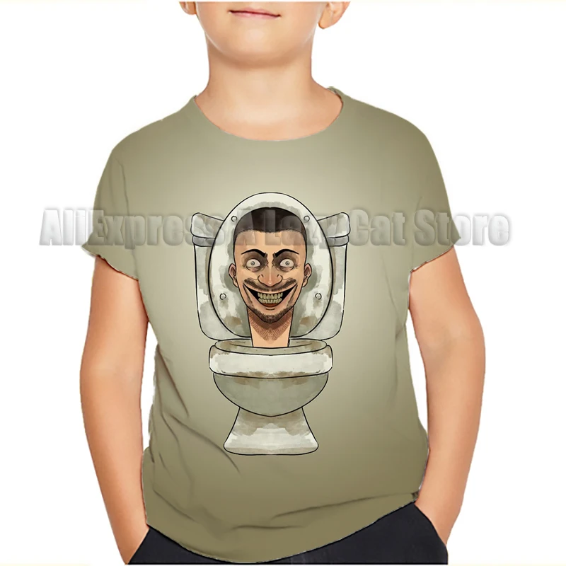 Skibidi Toilet T-Shirts Anime Camera Man Camcordem Streetwear Casual Fashion Speakerman T Shirt Harajuku Kids Tees Tops Clothing