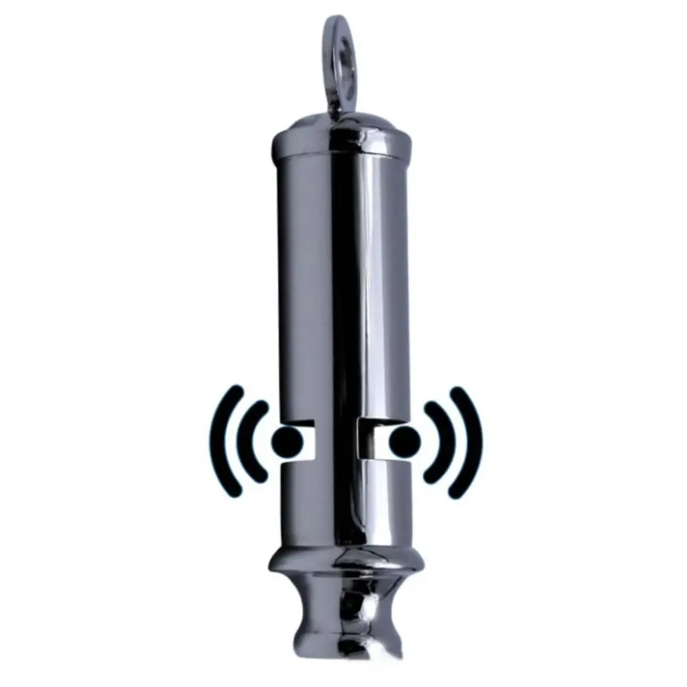 Peluit Logam dengan Tali, Paduan Aluminium, 4 Model, Peluit Pesta Rugby, Peluit Sorak Sorai, Peluit Latihan Sekolah, Sepak Bola