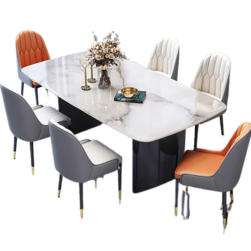 

Postmodern Modern Luxury Dining Table Rectangle Italian Style Living Room Dining Table Furniture