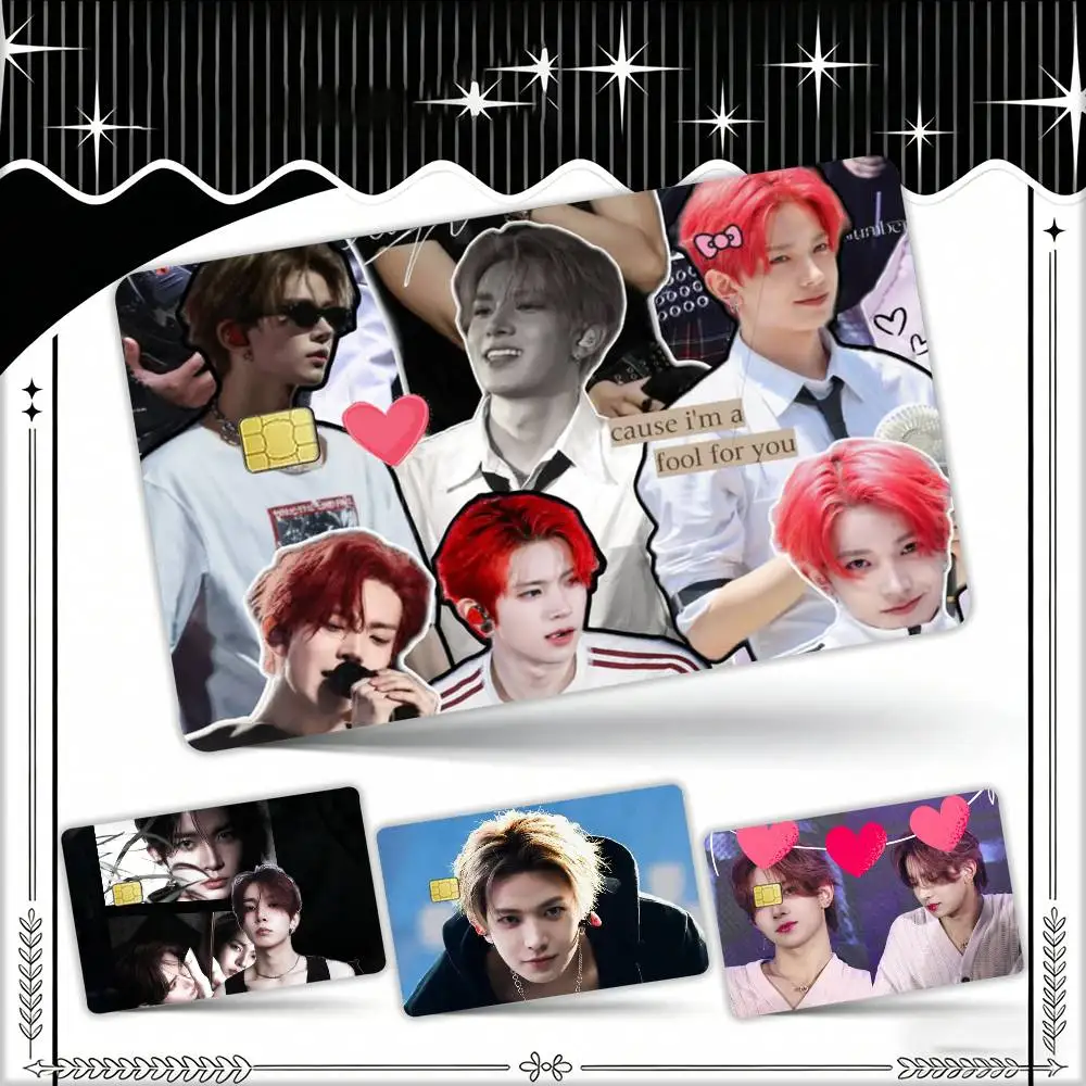 

H-Heeseung L-Lee Vocal King Waterproof Film Skin Cover Credit Card Stickers Debit Front Bank Bus Pass