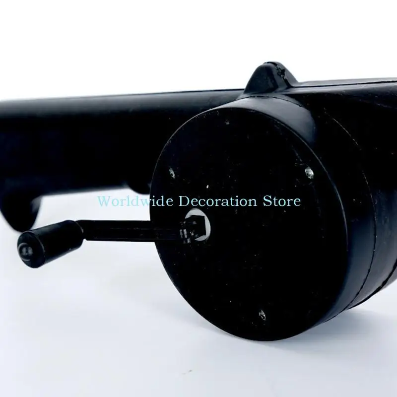 Q39B Portable Barbecue Blower Hand Crank BBQ Fan Small Manual Air Blower for Camping