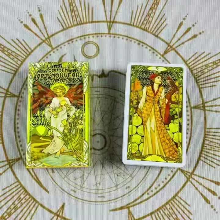 Relaehih 78 cartes de tarot avec guide et 7 pierres de chakra, cartes de tarot pour débutants