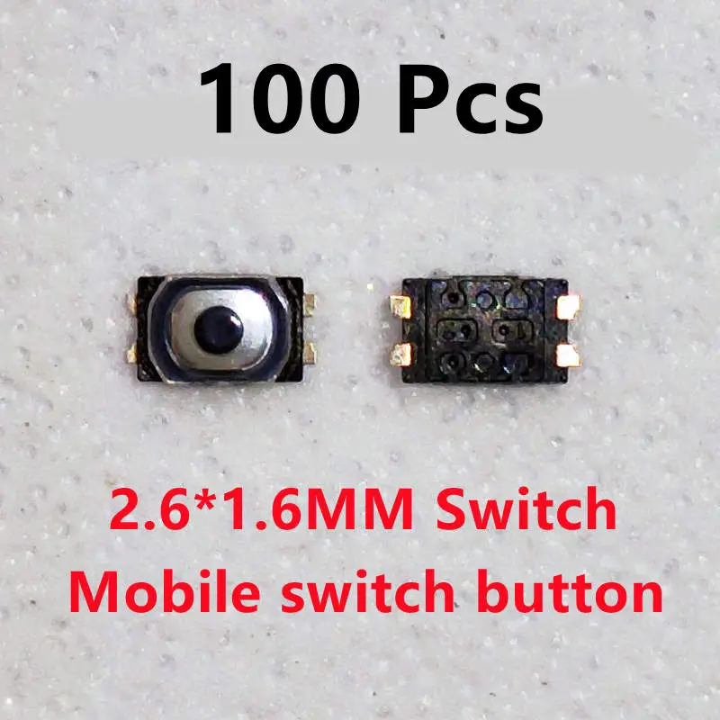 100Pcs 3*2 / 2.6*1.6 MM Power On Off Inner Button Control For Iphone Huawei OPPO Xiaomi Samsung VIVO Mobile Phone Volume Switch