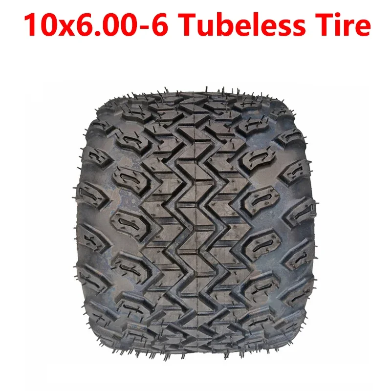 

10x6.00-6 Tubeless Tire 10 Inch Tire Off-road Tire for Citycoco Electric Scooter Modification Accessories Parts