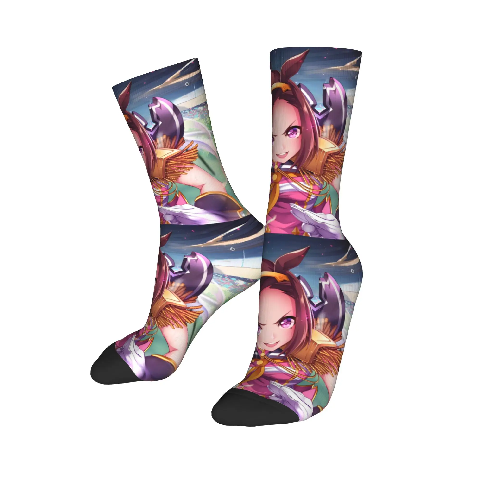 Winter Warm Cool Damen Herren Umamusume Pretty Derby Anime Socken Schweißabsorbierende Skateboard-Socken