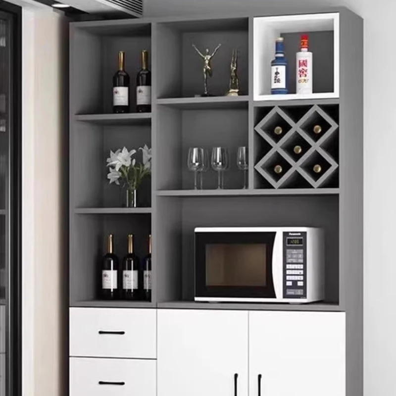 와인 바용 가구, 냉장고가 있는 코너 유리 캐비닛, 벽에 설치된 캐비닛, 진열장, 냉장 병 선반