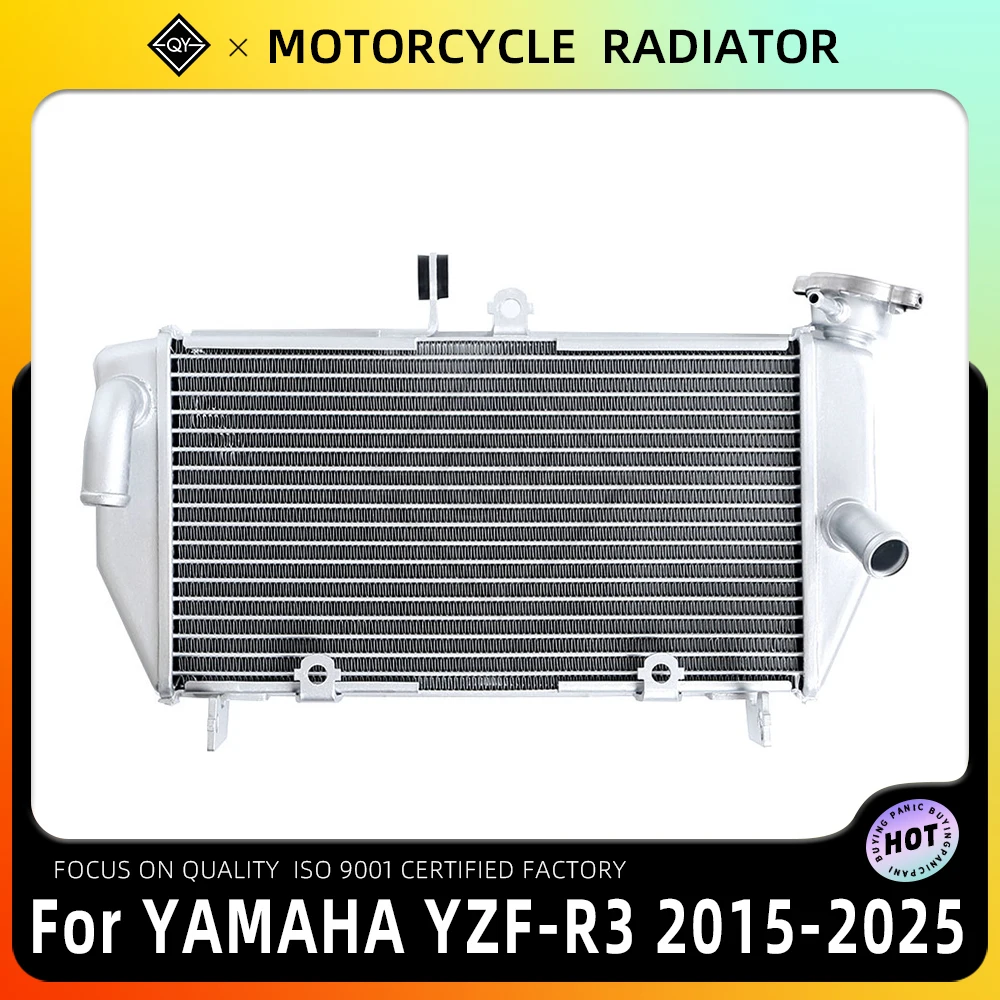 

LQYL Motorcycle Radiator Cooler Cooling Fit For YAMAHA YZF-R3 YZF R3 2015 2016 2017 2018 2019-2022 2023 2024 2025 Aluminum