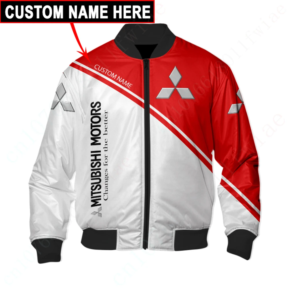 

Mitsubishi Bomber Jacket Techwear Baseball Harajuku Parkas Uniform Thick Coats Jacket 3D Windbreaker Jackets For Men's Clothing