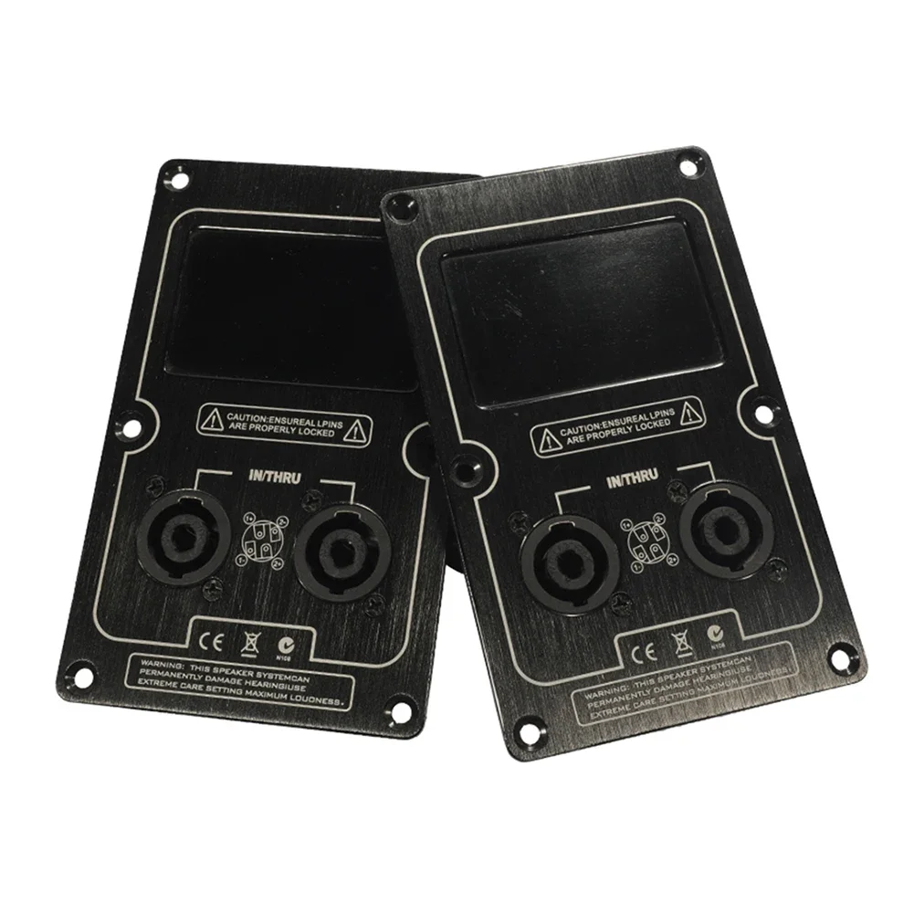 

Stage Speaker Junction Box Back Panel 145mm×90mm Input Integrated Aluminum Plate Dual 4-core XLR Female Socket High Quality
