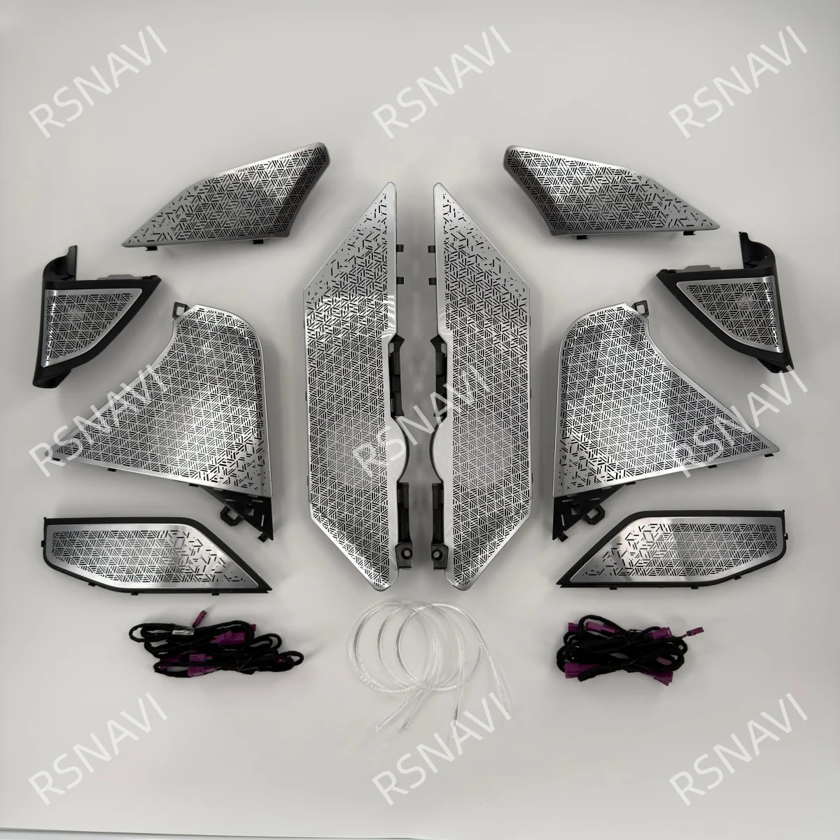 Ambient Light Speaker Cover Ambient Light for BMW 7 Series G70 2023+Car Audio Upgrade, Hi-Fi Midrange Tweeter Stereo Grille Up