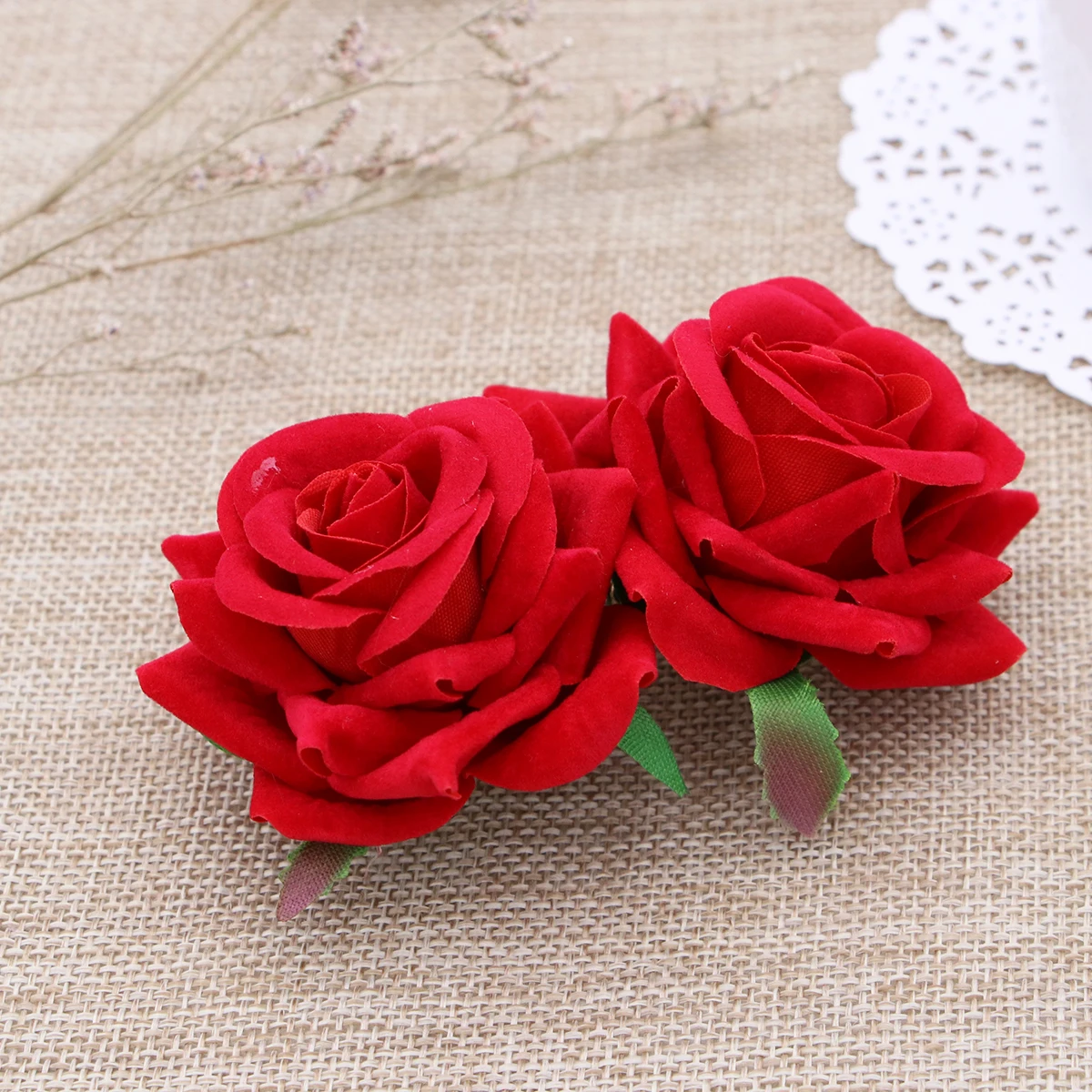 

Charming Floral Hair Comb Rose Flower Design Bridal Accessory Headpiece For Women Girls Tropical Party Blue