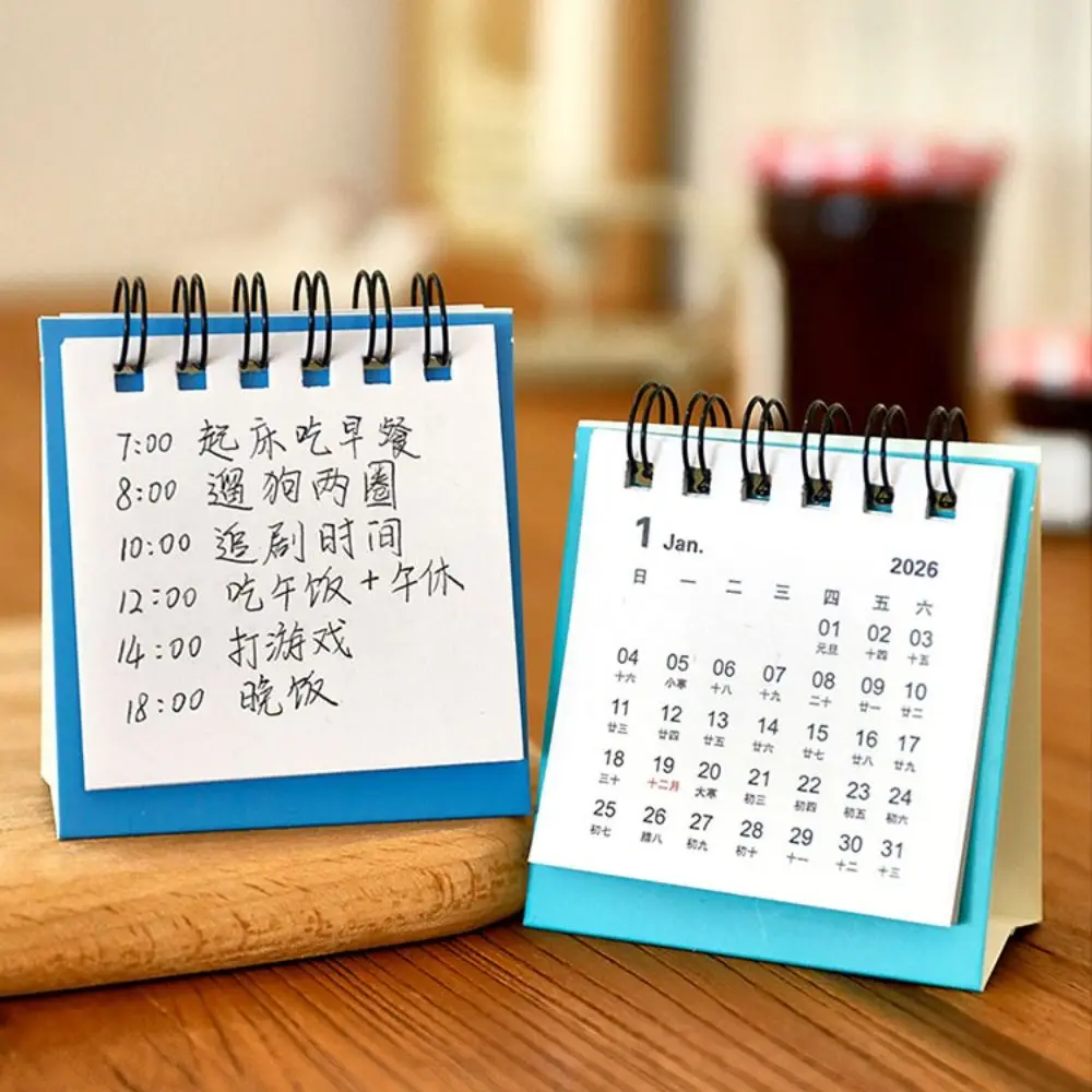 

Creative 2026 Desk Calendar To Do List Landscape Mini Calendar Schedule Planner Home Decoration