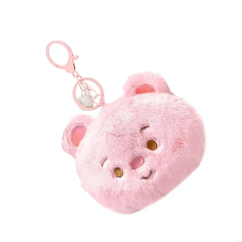 Bolsa cambio oso dibujos animados para accesorios colgantes mochila para niños con monedas P31B