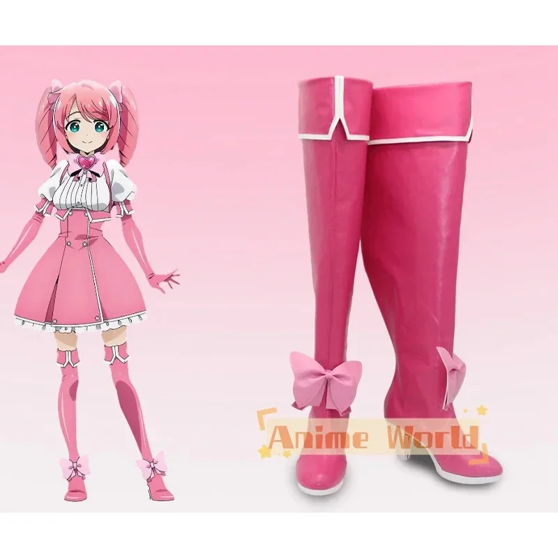 나는 마법 소녀를 칭찬합니다 마법 소녀 Hanabishi Haruka Magia Magenta 코스프레 신발