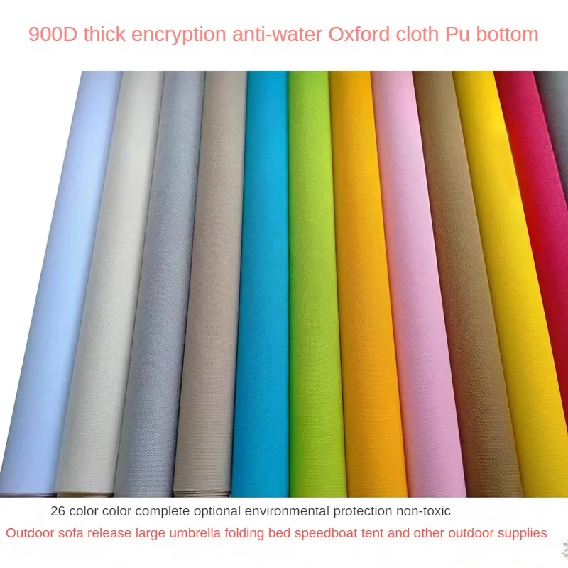 900D Thickend Oxford Waterproof Fabric By The Meter for Outdoor Sofa Chairs Umbrella Speedboat Shed Sewing Cloth White Gray Red