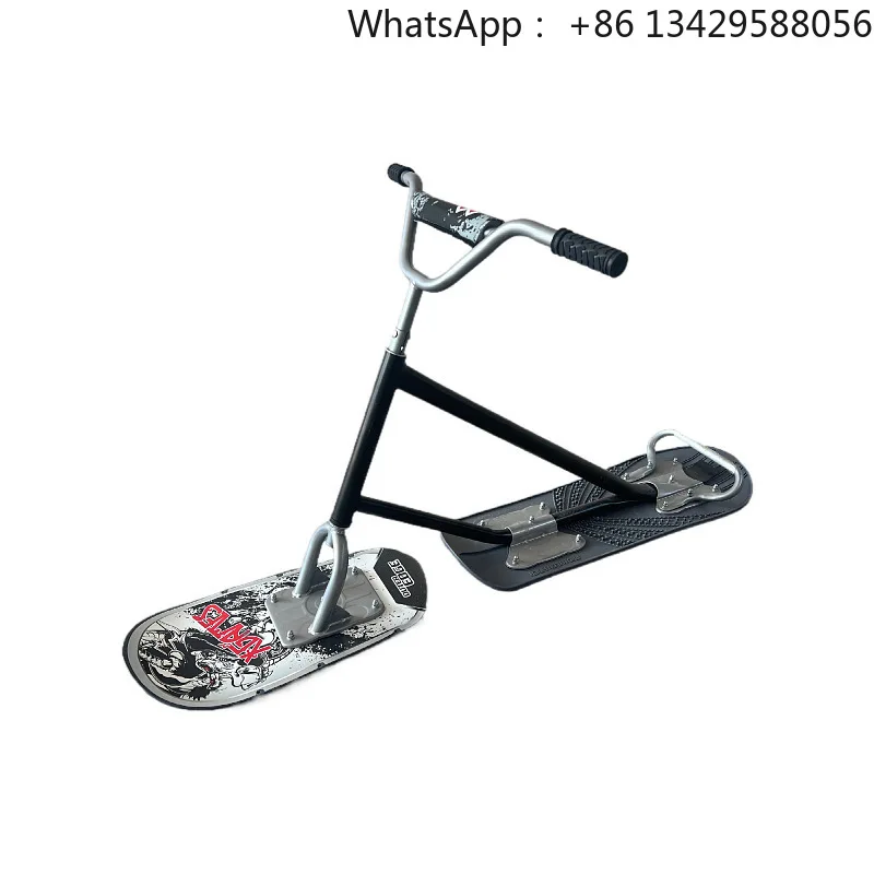 Cross-Border Adult Snowmobile Thickened Aluminum Snowboard Snowmobile New Double Board Skiing Skating Tool Sled Board