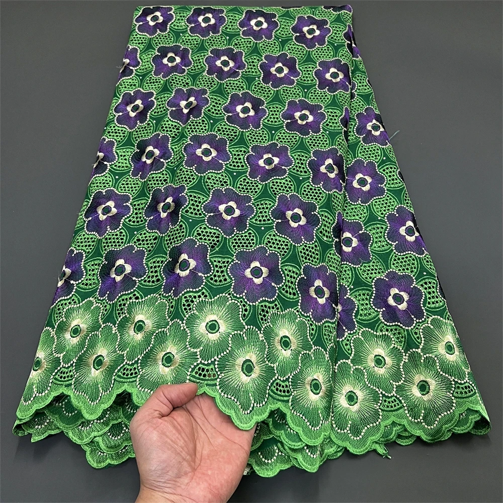 2024,African Nigerian Tulle Lace Fabric,for Sewing Wedding Party Gown Dress, High Quality,Embroidered Cotton Damask, 5Yard