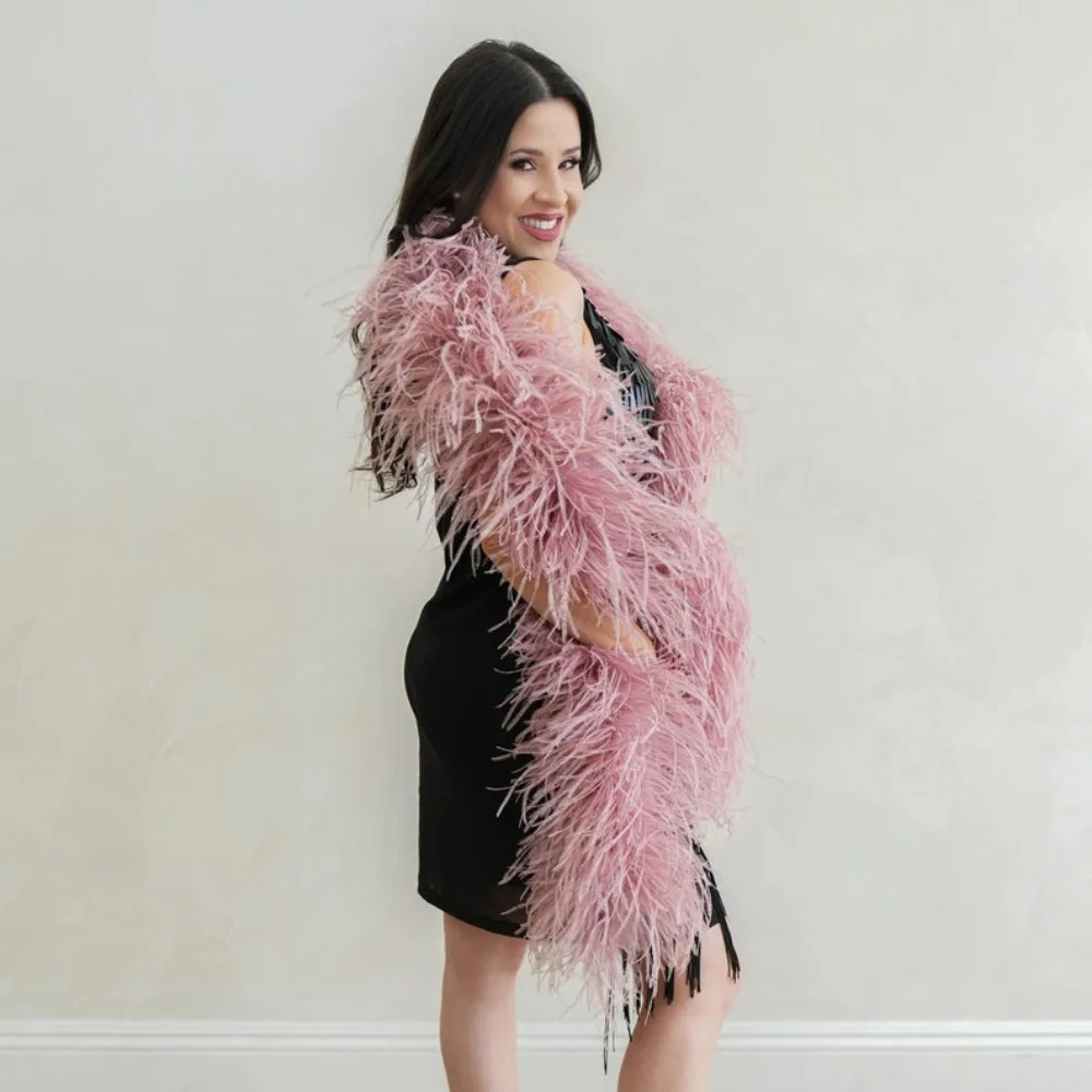 6 Ply Ostrich Feather Boa Customized Fashion Design, Cosplay, Halloween Costume, Burlesque Dance & Stage Feathers Decoration