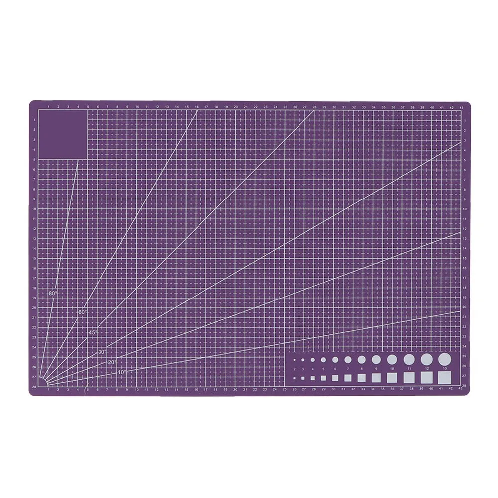 A3 Double Side PVC Cutting Mat Board Self Healing Grid Lines Craft Tool Stationary