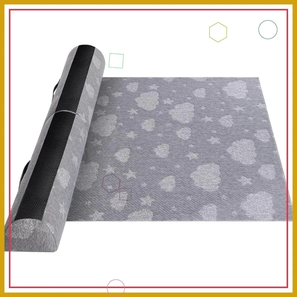 Protector de parachoques de cama plegable con almohadillas antideslizantes, cubierta lavable impermeable para niños pequeños y mayores