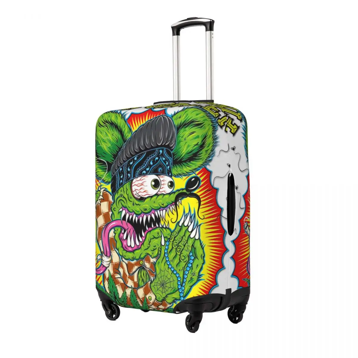 The Rat Fink Print Luggage Protective Dust Covers Elastic Waterproof 18-32inch Suitcase Cover Travel Accessories