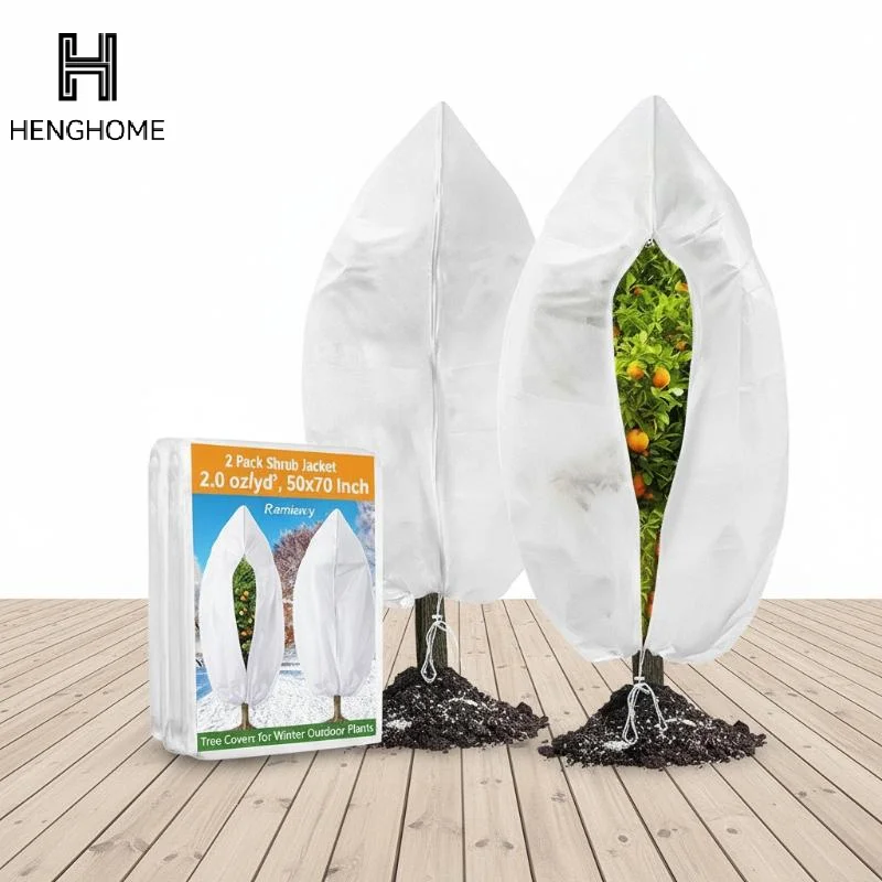 Plant Cover Winter Warm Tree Shrub Protecting Bag Frost Cloth Blankets For Outdoor Plant Freeze Protection Covers With Zipper