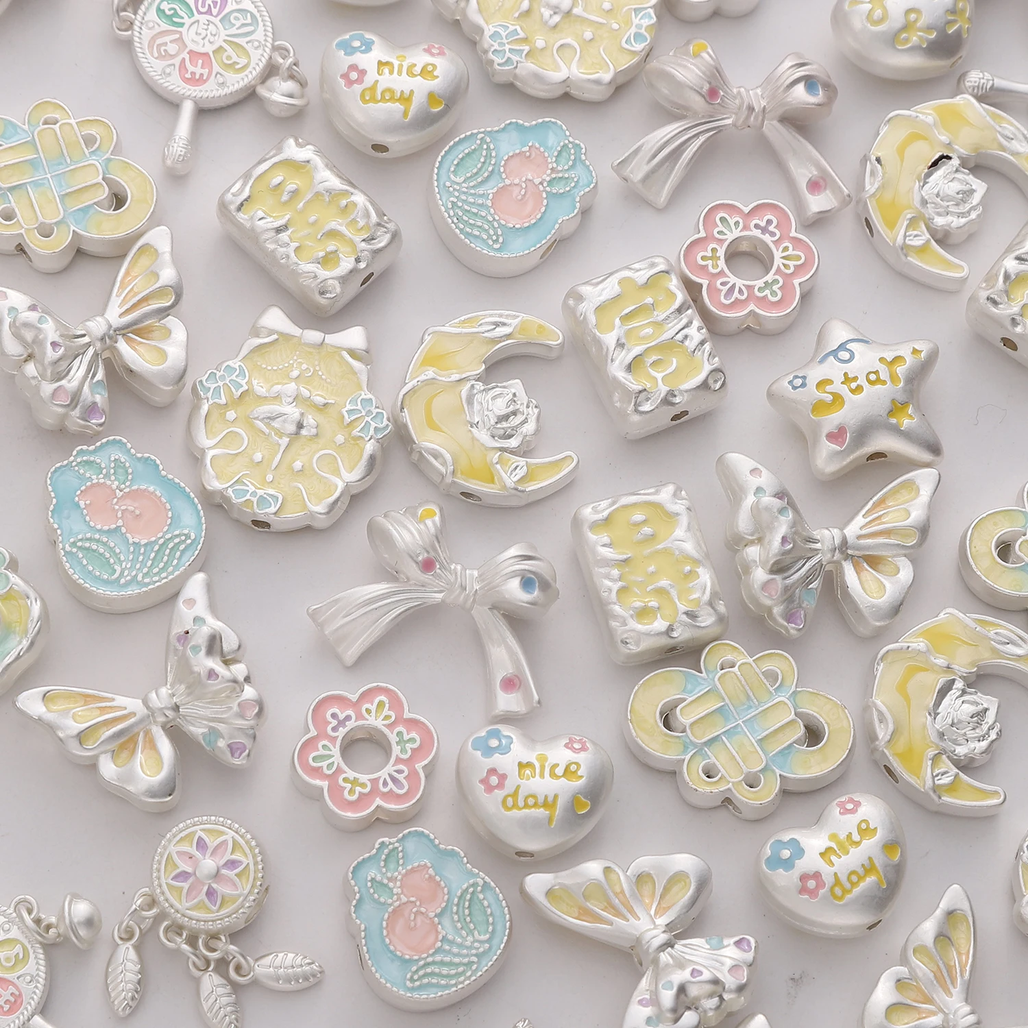 Legierung Mond-Anhänger Perlen – Jewelry Making Birthday Party Bewertung und Preis