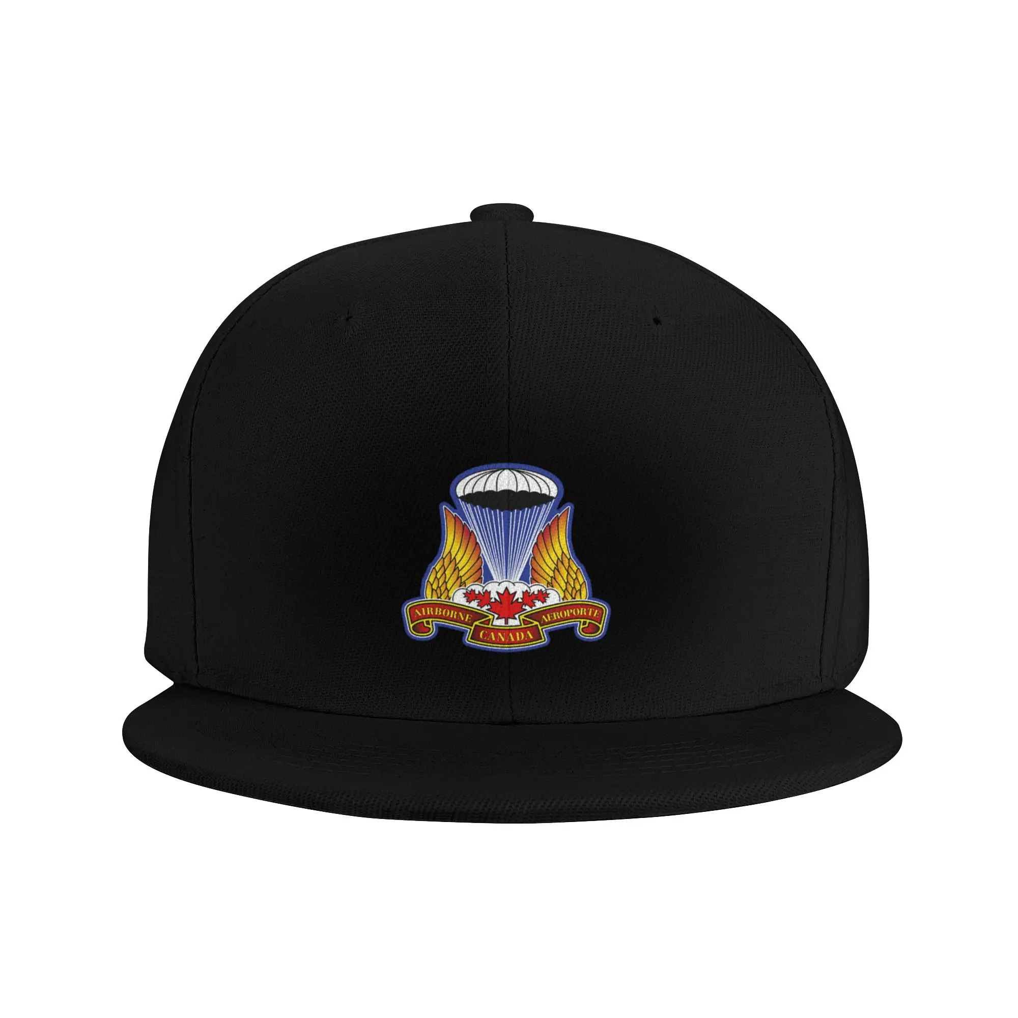 Fashion CANADIAN AIRBORNE REGIMENT Flat Brim Sun Hat  Shapes The Face Women's Cap