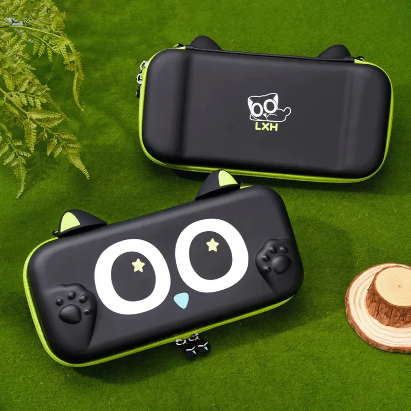 

For Nintendo Switch2 LXH Cute Cat PAWS Storage Package NS2 Outdoor PU Protective Storage Hard Case Birthday Present