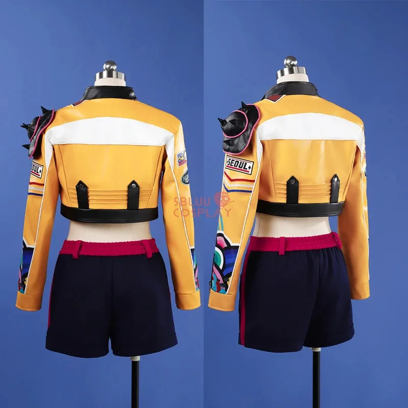 LQSBluuCosplay Kpop Huntrix رومي تأثيري حلي R جودة شيطان الصيادين رومي شعر مستعار تأثيري