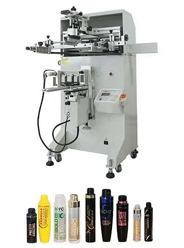 1200pcs/h Small semi-automatic screen printing machine shampoo bottle beverage bottle printing glass ABS PE PP plastic printi