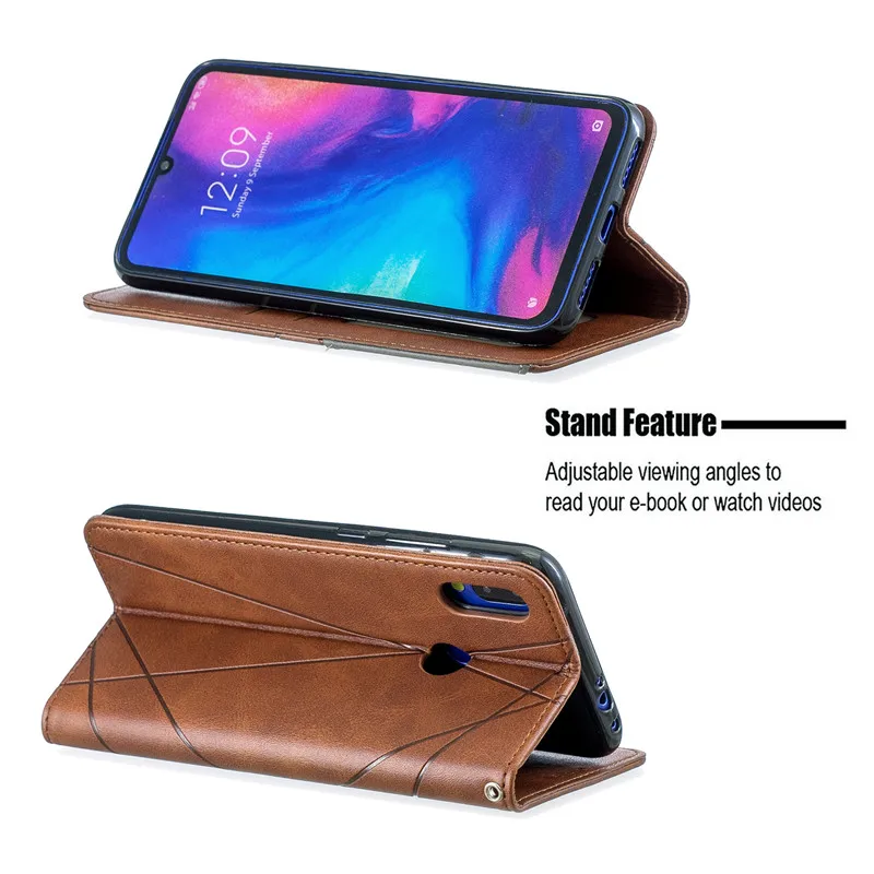 Leather Case Voor Huawei P Smart Plus Z Pro Y6 Y7 Y9 Prime Y5 2019 2018 Y6P Y9S Y6S P30 p40 Lite E P50 Pro Flip Book Case Cover