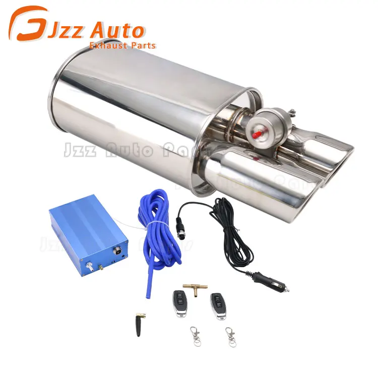 

Equipment Smart Library Valved Muffler Kit High Perfommance Exhaust Muffler Vacuum Valve Cutout 63mm Single Inlet 76mm Double O