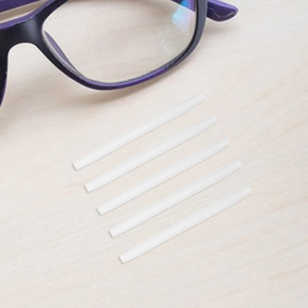 

10 Pairs Silicone Temple Cover Glasses Eyeglass Arm Cushions End Tips Ear Pads Hooks PC for Grips
